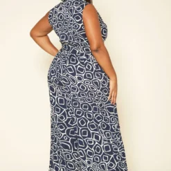 Plus Size Abstract Print Wide Flare Jumpsuit -Radiant Drape Sales 2020212 001 3