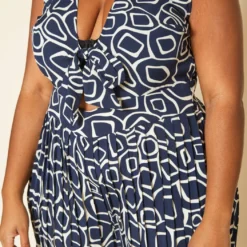 Plus Size Abstract Print Wide Flare Jumpsuit -Radiant Drape Sales 2020212 001 4