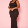Plus Size Basic Bodycon Tank Maxi Dress
