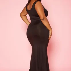 Plus Size Basic Bodycon Tank Maxi Dress 9 Plus Size Basic Bodycon Tank Maxi Dress -Radiant Drape Sales 2020218 001 4
