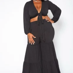 Plus Size Midnight Shimmer Two Piece Set