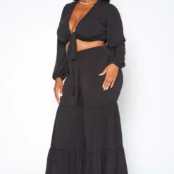 Plus Size Midnight Shimmer Two Piece Set 7 Plus Size Midnight Shimmer Two Piece Set -Radiant Drape Sales 2020229 001 3