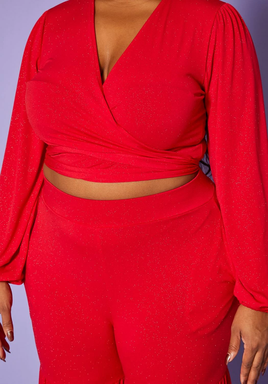 Plus Size Midnight Shimmer Two Piece Set 5 Plus Size Midnight Shimmer Two Piece Set - Image 5