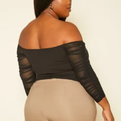 Plus Size Ruched Sweetheart Top -Radiant Drape Sales 2020295 001 4