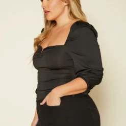 Plus Size Square Neck Top -Radiant Drape Sales 2020319 001 3