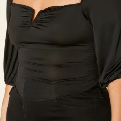 Plus Size Square Neck Top -Radiant Drape Sales 2020319 001 5