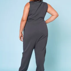 Plus Size V-Neck Harem Jumpsuit 8 Plus Size V-Neck Harem Jumpsuit -Radiant Drape Sales 2020320 005 3