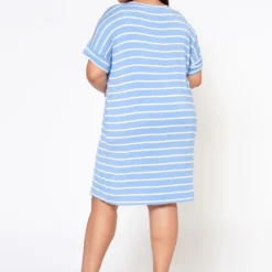 Plus Size Striped Mini Dress -Radiant Drape Sales 2020321 008 3
