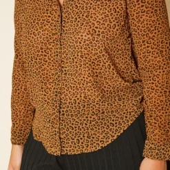 Plus Size Leopard Print Button Up Top -Radiant Drape Sales 2020331 001 5