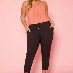 Plus Size Elastic Waist Pants