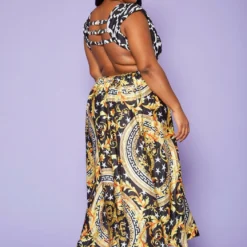 Plus Size Greca Artwork Abstract Swimsuit -Radiant Drape Sales 2020340 001 5