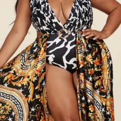 Plus Size Greca Artwork Abstract Swimsuit -Radiant Drape Sales 2020340 001 7