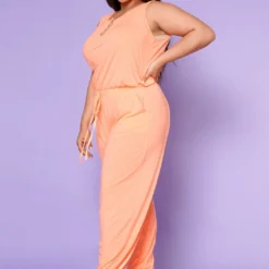 Plus Size Lounge Sleeveless Jumpsuit 9 Plus Size Lounge Sleeveless Jumpsuit -Radiant Drape Sales 2020363 104 3