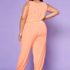 Plus Size Lounge Sleeveless Jumpsuit 10 Plus Size Lounge Sleeveless Jumpsuit -Radiant Drape Sales 2020363 104 4
