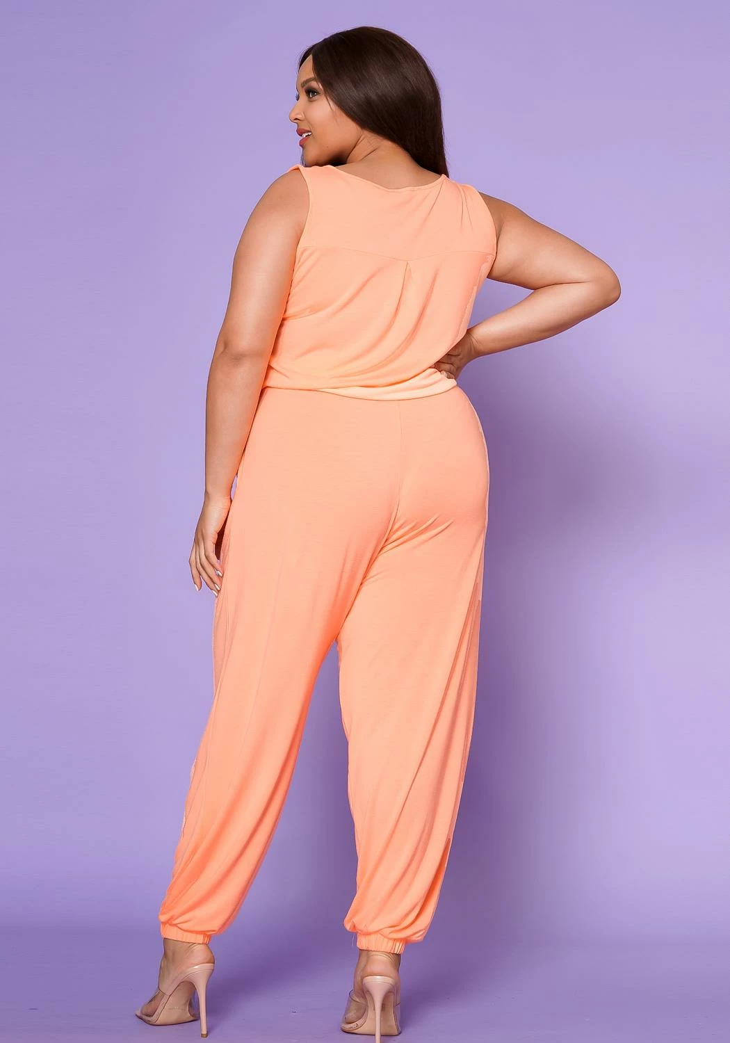 Plus Size Lounge Sleeveless Jumpsuit 5 Plus Size Lounge Sleeveless Jumpsuit - Image 5