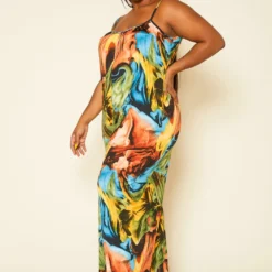 Plus Size Swirl Print Tank Jumpsuit -Radiant Drape Sales 2020367 001 3