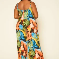 Plus Size Swirl Print Tank Jumpsuit -Radiant Drape Sales 2020367 001 4