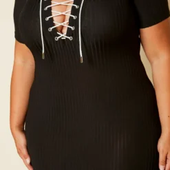Plus Size Bodycon T-Shirt Dress 9 Plus Size Bodycon T-Shirt Dress -Radiant Drape Sales 2020368 001 5