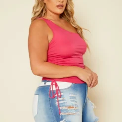 Plus Size White Detailed Distressed Denim Shorts -Radiant Drape Sales 2020380 001 3