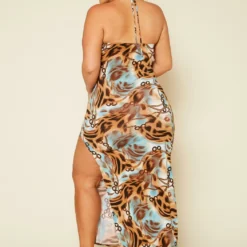 Plus Size Leopard Chained Print Maxi Dress -Radiant Drape Sales 2020382 001 4