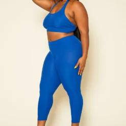 Plus Size Ribbed Halter Crop Top & Leggings Set 7 Plus Size Ribbed Halter Crop Top & Leggings Set -Radiant Drape Sales 2020400 001 3