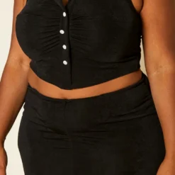 Plus Size Ruched Halter Top & Pants Set -Radiant Drape Sales 2020416 001 5