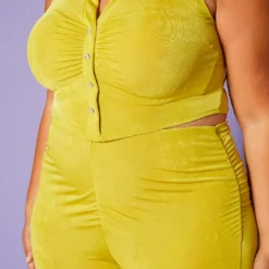 Plus Size Ruched Halter Top & Pants Set -Radiant Drape Sales 2020416 002 5