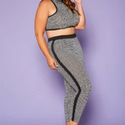 Plus Size Greek Key Print Halter Top & Pants Set -Radiant Drape Sales 2020418 001 3