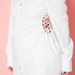 Plus Size Side Tie Collar Mini Dress -Radiant Drape Sales 2020430 002 6