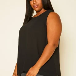 Pleione Plus Size Mesh Tank Top -Radiant Drape Sales 2020441 002 3