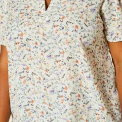 Plus Size Floral Print High Low Top -Radiant Drape Sales 2020442 001 5