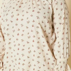 Pleione Plus Size Floral Print Mock Neck Top -Radiant Drape Sales 2020447 001 5