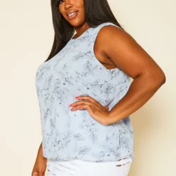Pleione Plus Size Print Tank Top -Radiant Drape Sales 2020452 002 3
