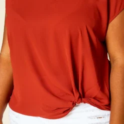 Pleione Plus Size Side Twist Basic Top 9 Pleione Plus Size Side Twist Basic Top -Radiant Drape Sales 2020453 001 5