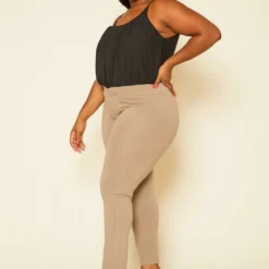 Plus Size V Front Leggings -Radiant Drape Sales 2020456 005 4