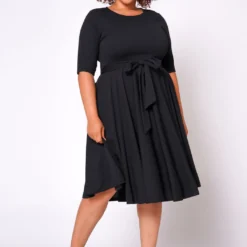 Plus Size Fit & Flare Mini Dress -Radiant Drape Sales 2020462 004 2