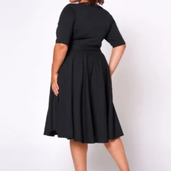 Plus Size Fit & Flare Mini Dress -Radiant Drape Sales 2020462 004 4