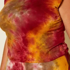 Plus Size Tie Dye Tank Top & Harem Pants Set -Radiant Drape Sales 2020463 002 5