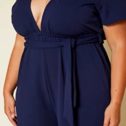 Plus Size Side Slit Jumpsuit 9 Plus Size Side Slit Jumpsuit -Radiant Drape Sales 2020465 001 5