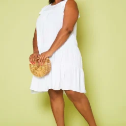 Plus Size Tiered Ruffle Dress