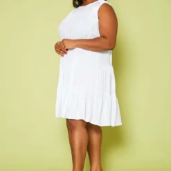 Plus Size Tiered Ruffle Dress -Radiant Drape Sales 2020474 001 3