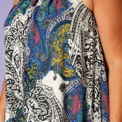 Asoph Plus Size Paisley Print Maxi Flare Dress -Radiant Drape Sales 2020478 002 1