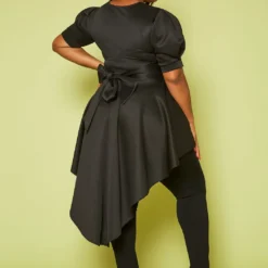 Plus Size High-Low Peplum Top -Radiant Drape Sales 2020482 001 4