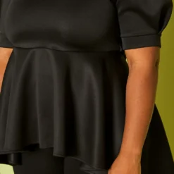 Plus Size High-Low Peplum Top -Radiant Drape Sales 2020482 001 5
