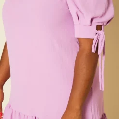 Plus Size Off Shoulder Ruffle Mini Dress -Radiant Drape Sales 2020490 001 5