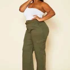 Plus Size Wide Leg Cargo Pants -Radiant Drape Sales 2020495 002 3