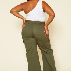 Plus Size Wide Leg Cargo Pants -Radiant Drape Sales 2020495 002 4