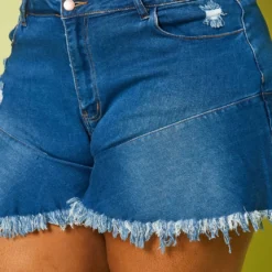 Plus Size Fit & Flare Denim Shorts -Radiant Drape Sales 2020496 001 5