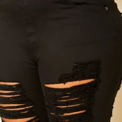 Plus Size Distressed Denim Bermuda Shorts -Radiant Drape Sales 2020497 001 1