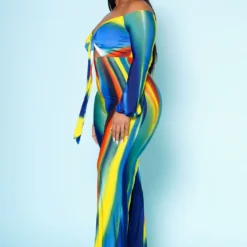 Plus Size Multicolor Wide Leg Jumpsuit -Radiant Drape Sales 2020507 001 3